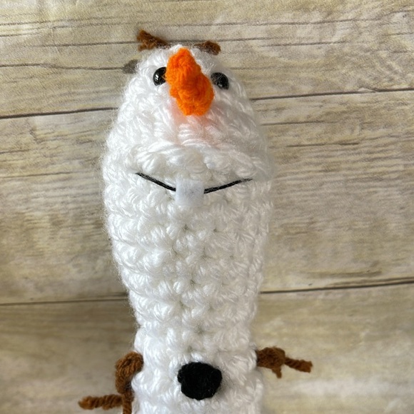 New Olaf Crocheted Handmade Stuffed Toy - Picture 4 of 8
